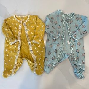 2pk Newborn One Piece